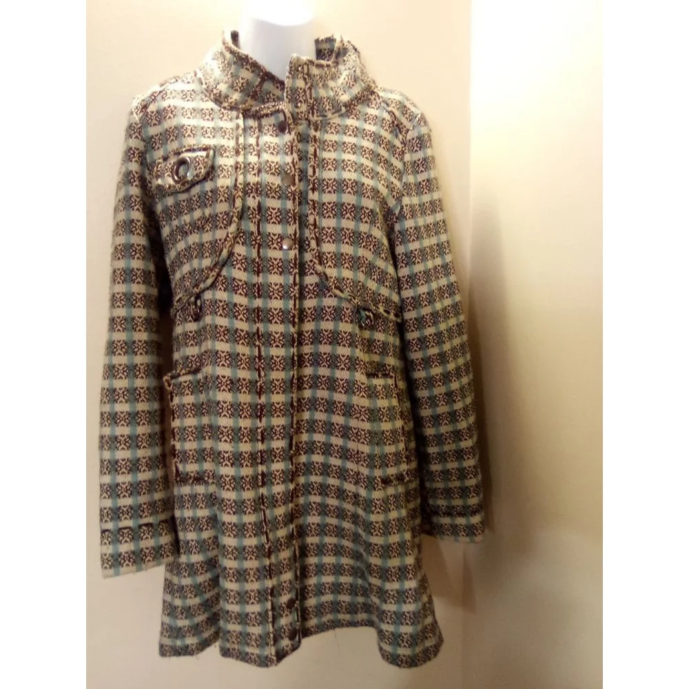 LU LUVIA COAT PRE-OWNED SIZE MEDIUM - Picture 4 of 13